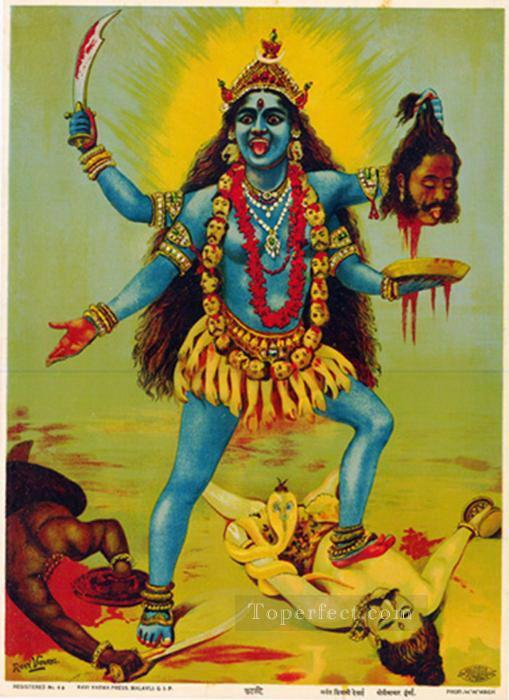 KALI Raja Ravi Varma Indians Oil Paintings